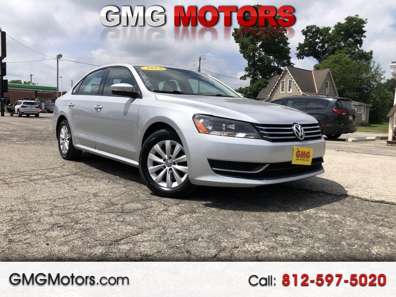 2013 Volkswagen Passat 4dr Sdn 2.5L Manual S PZEV