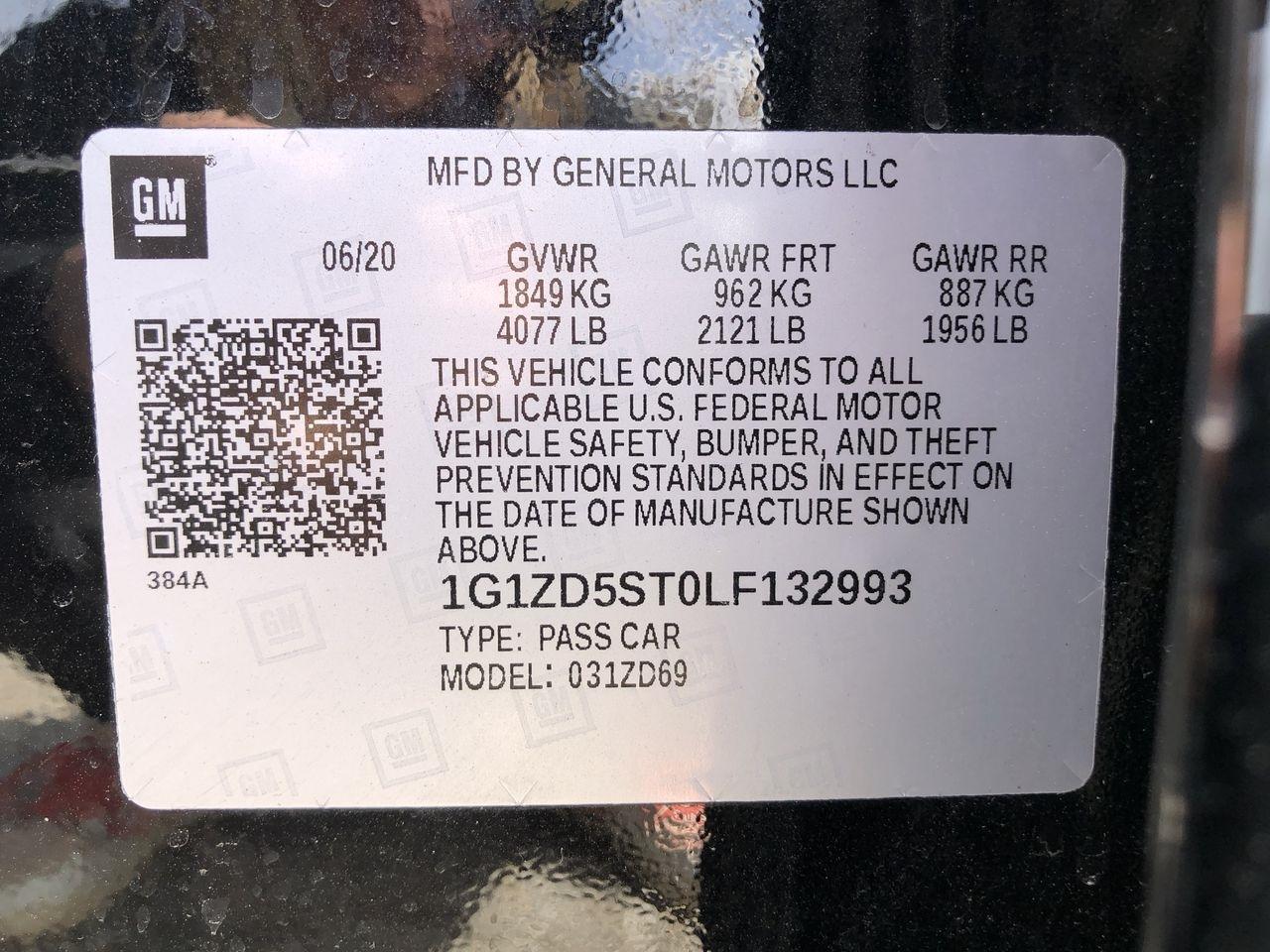 Chevrolet Malibu 4dr Sdn LT 2020