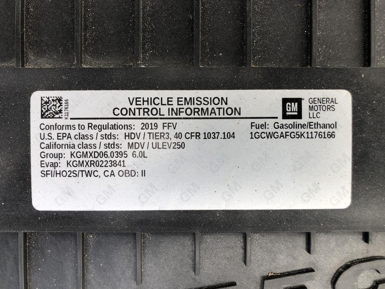 Chevrolet Express Cargo Van RWD 2500 135" 2019