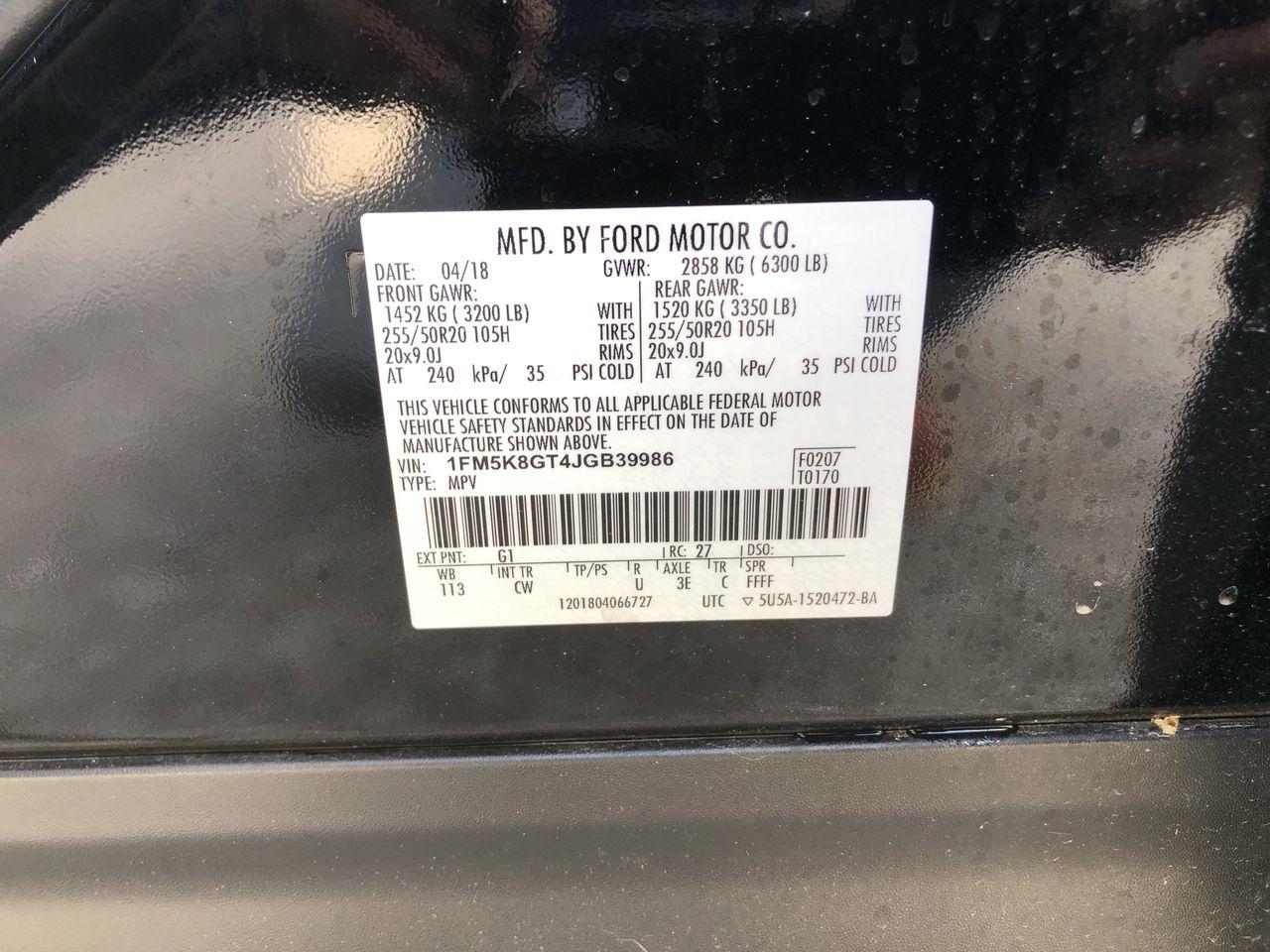 Ford Explorer Sport 4WD 2018