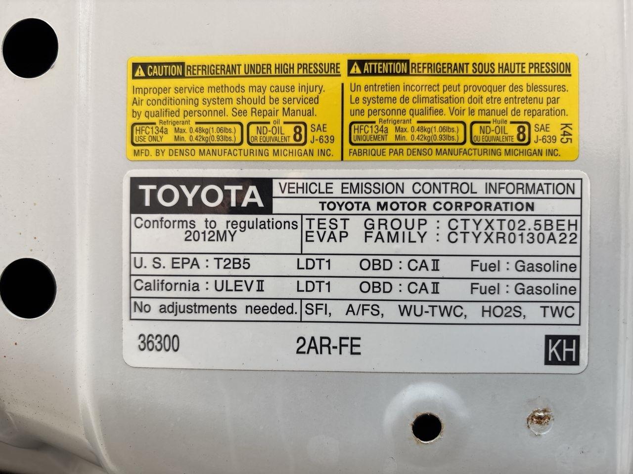 Toyota RAV4 4WD 4dr I4 Limited (Natl) 2012