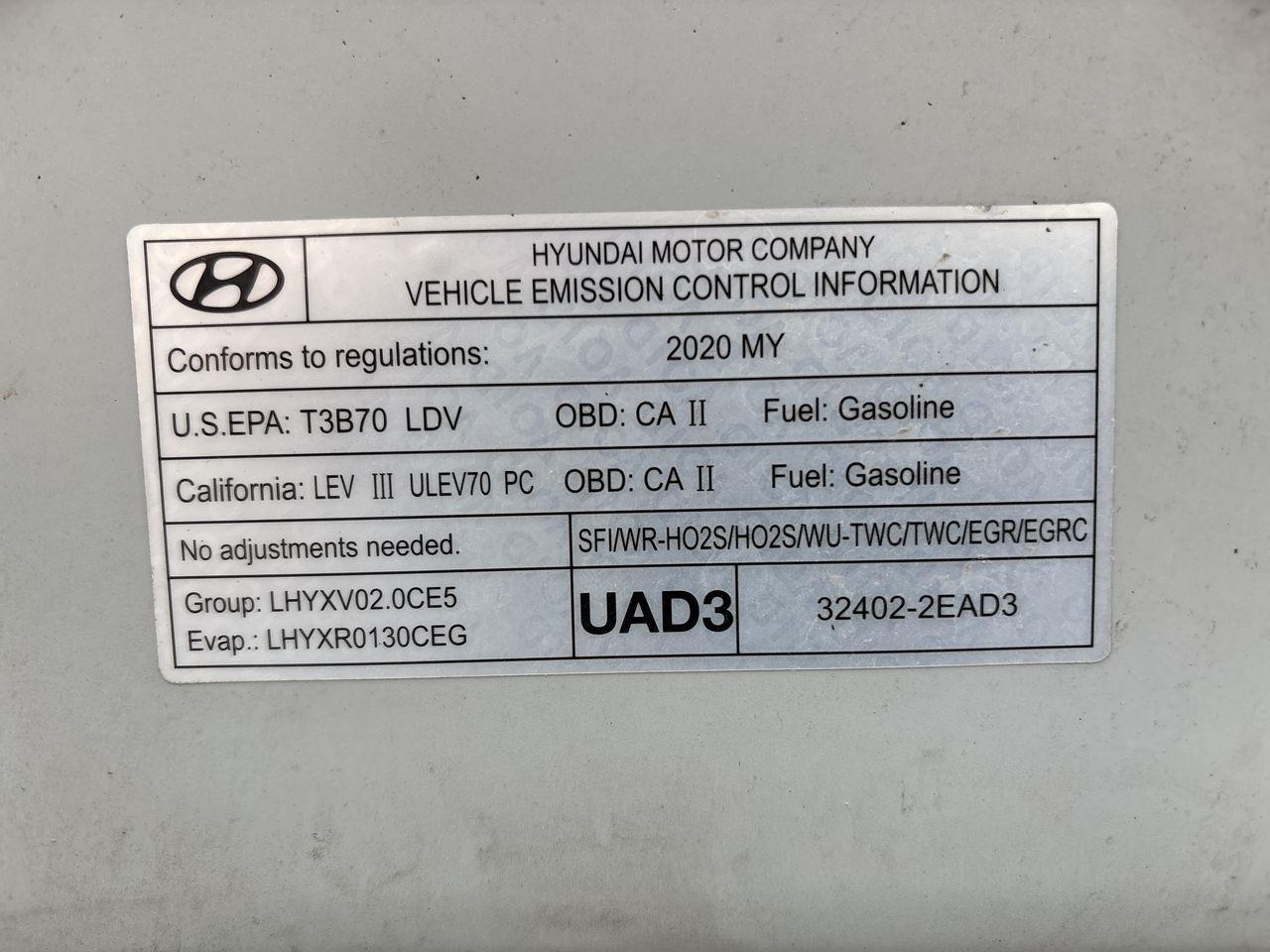 Hyundai Elantra SEL IVT 2020