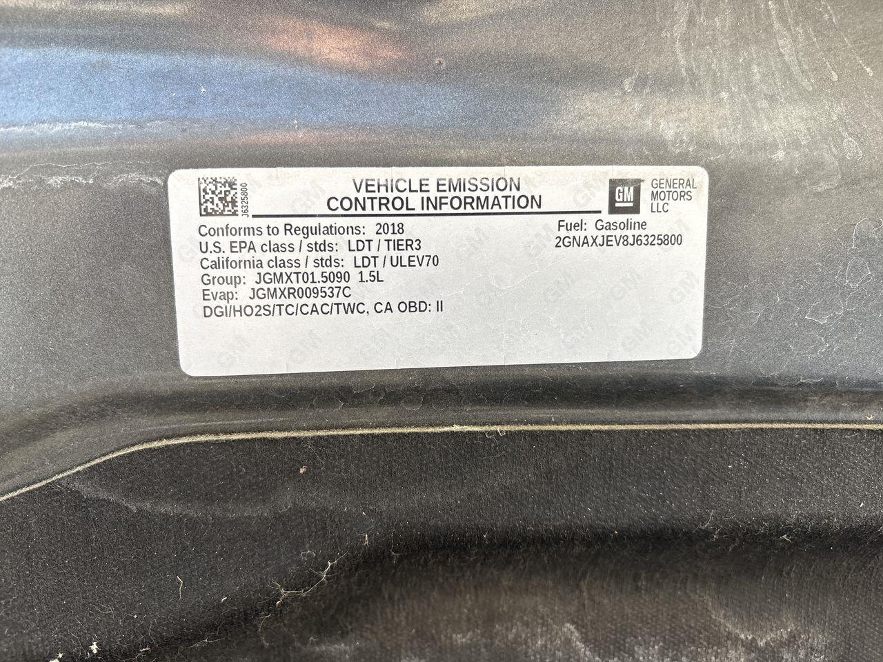 Chevrolet Equinox FWD 4dr LT w/1LT 2018