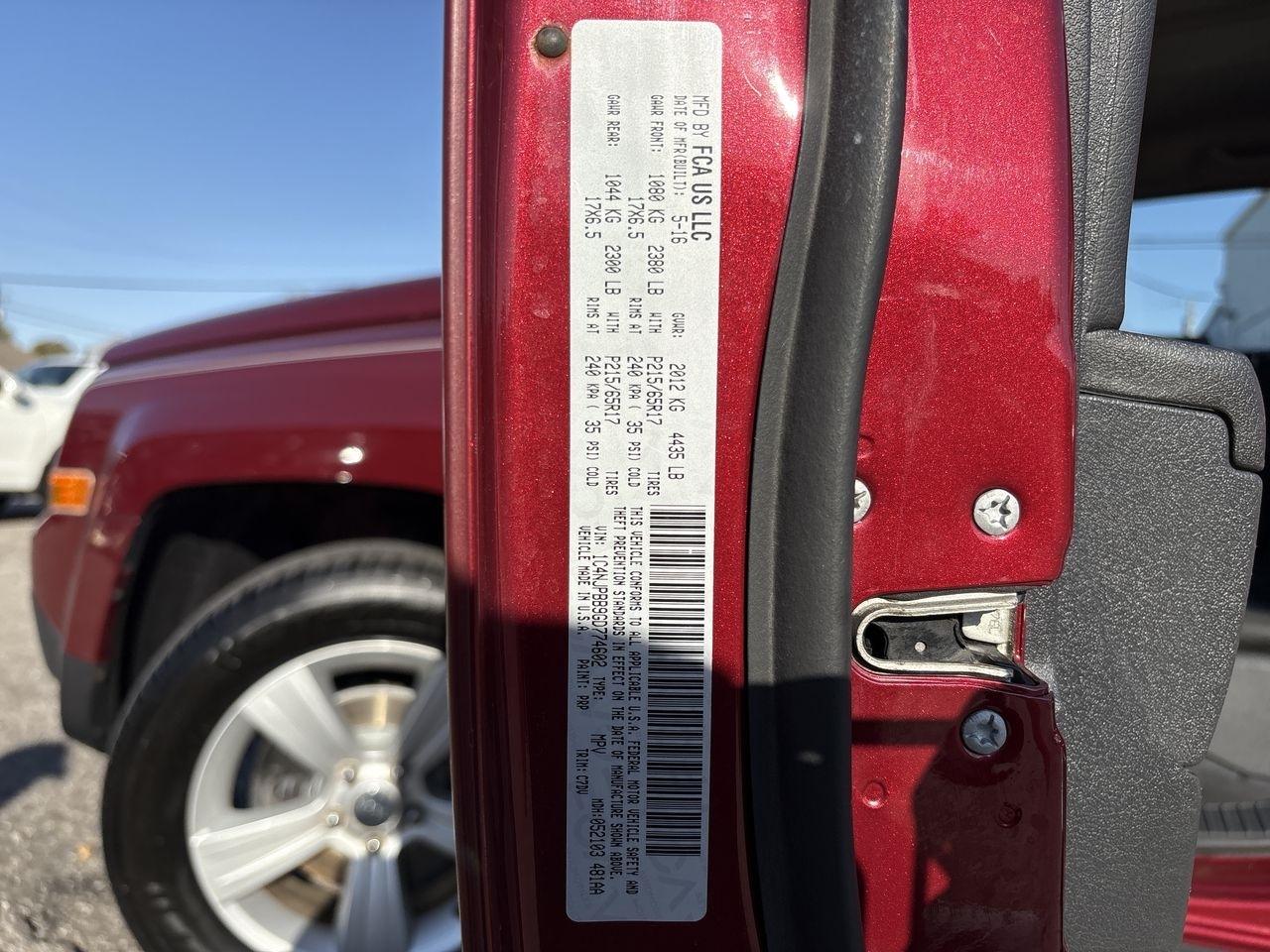 Jeep Patriot FWD 4dr Sport 2016