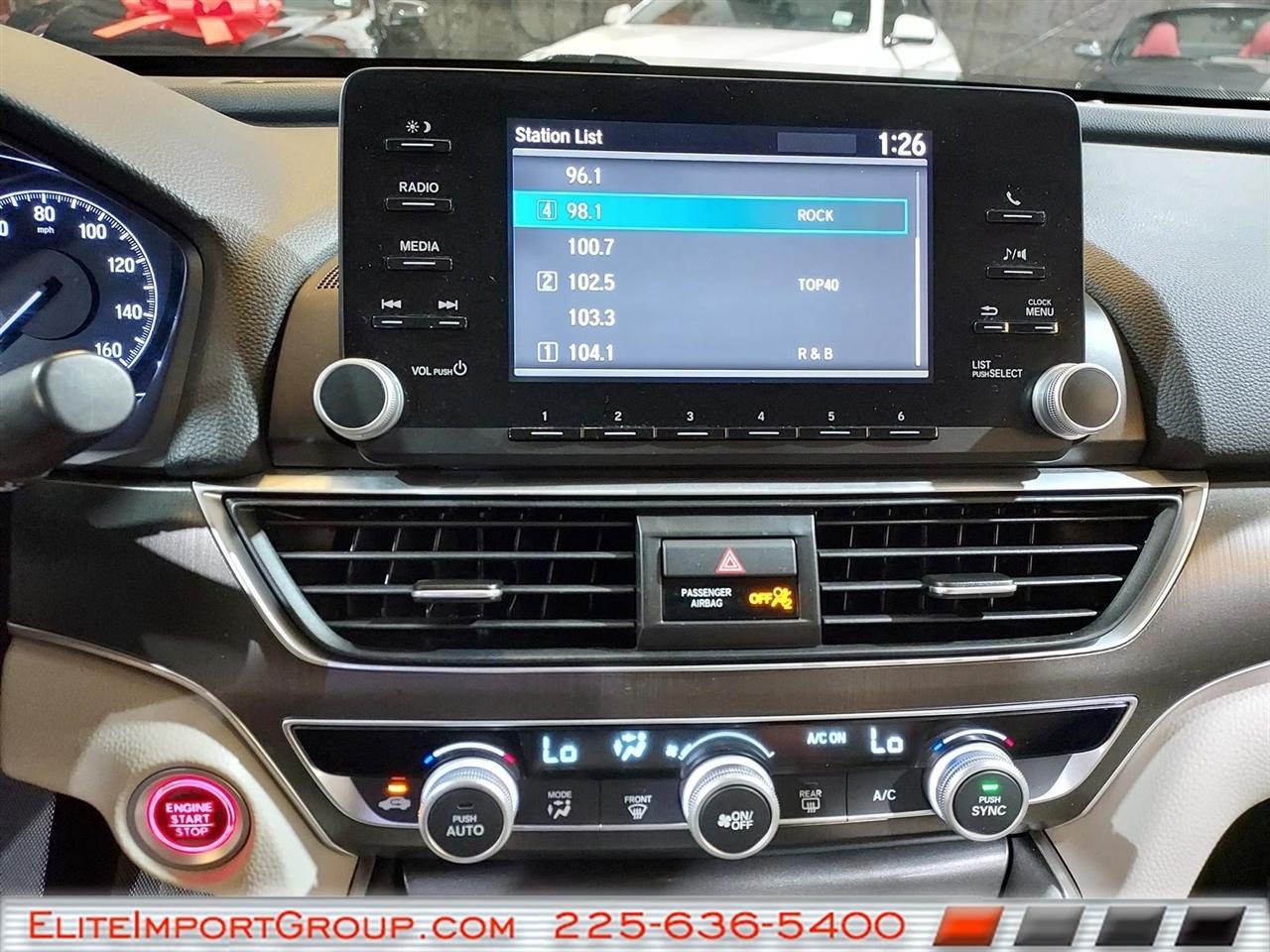 Honda Accord Sedan LX 1.5T CVT 2019