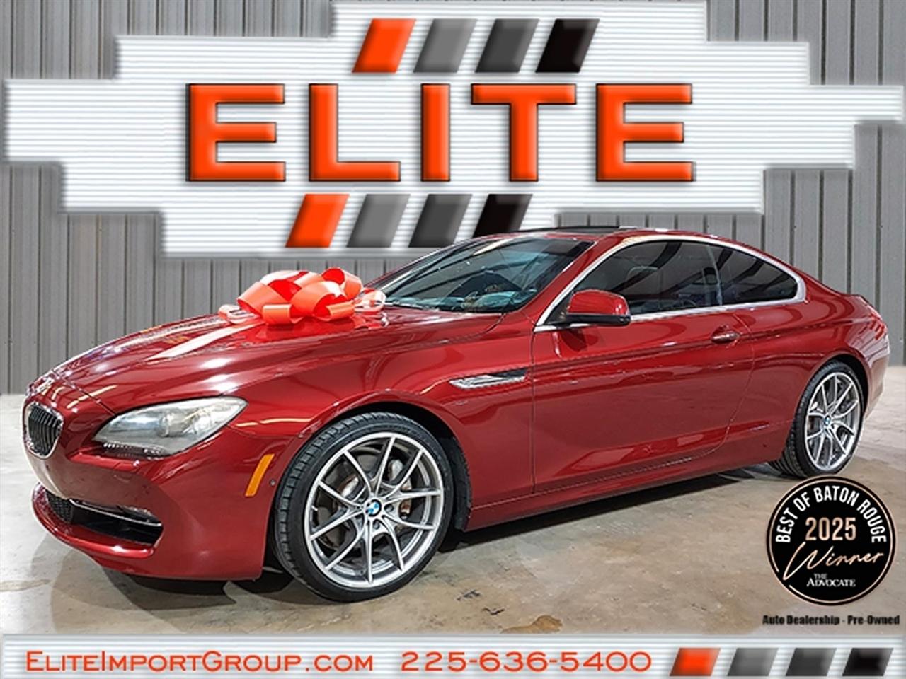 2012 BMW 6 Series 2dr Cpe 640i