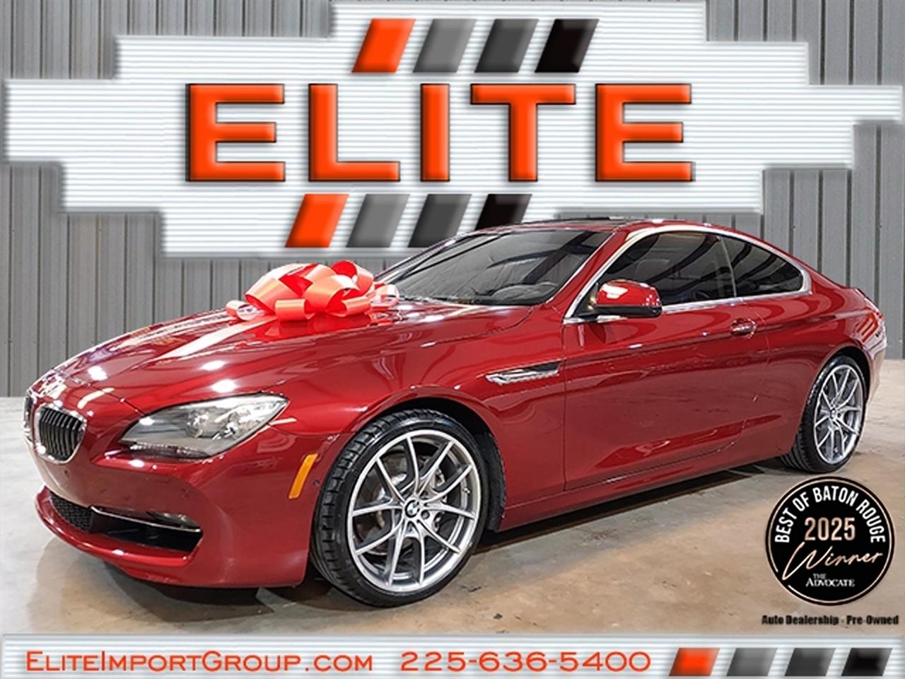 2012 BMW 6 Series 2dr Cpe 640i