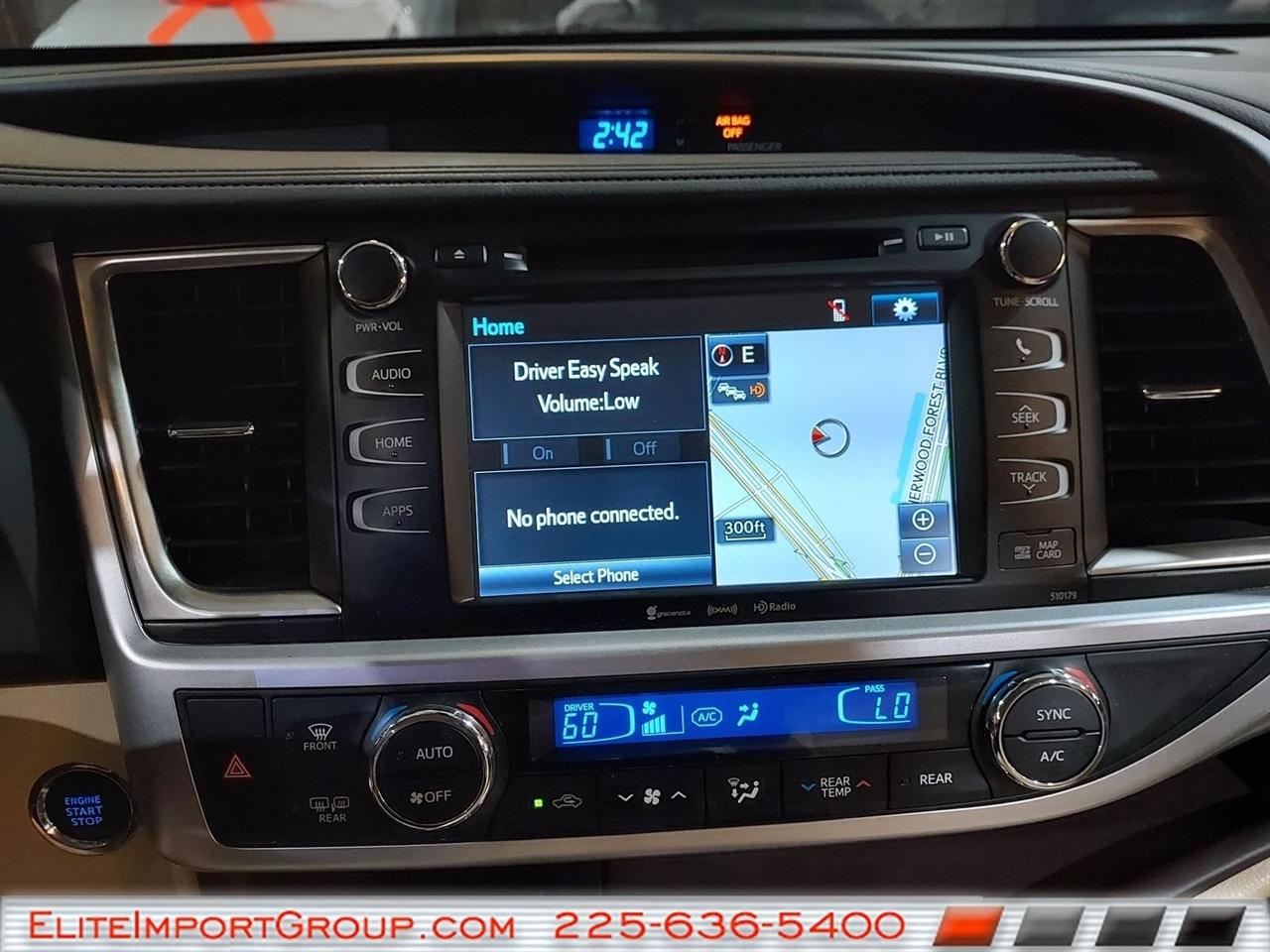 Toyota Highlander XLE V6 FWD (Natl) 2018
