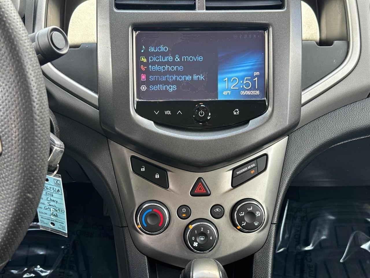 Chevrolet Sonic 4dr Sdn Auto LT 2016