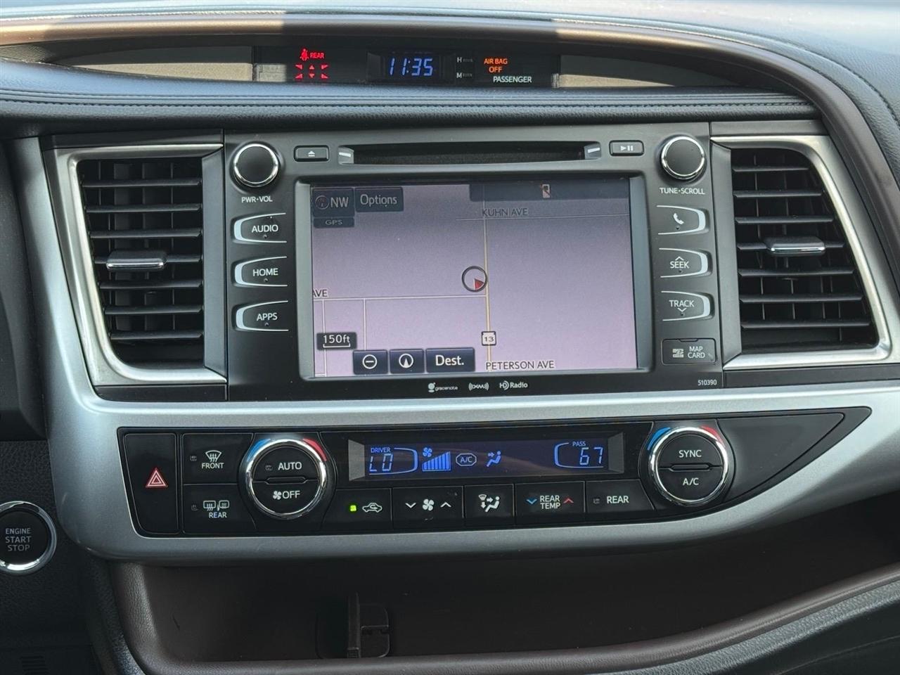 Toyota Highlander XLE V6 AWD (Natl) 2019