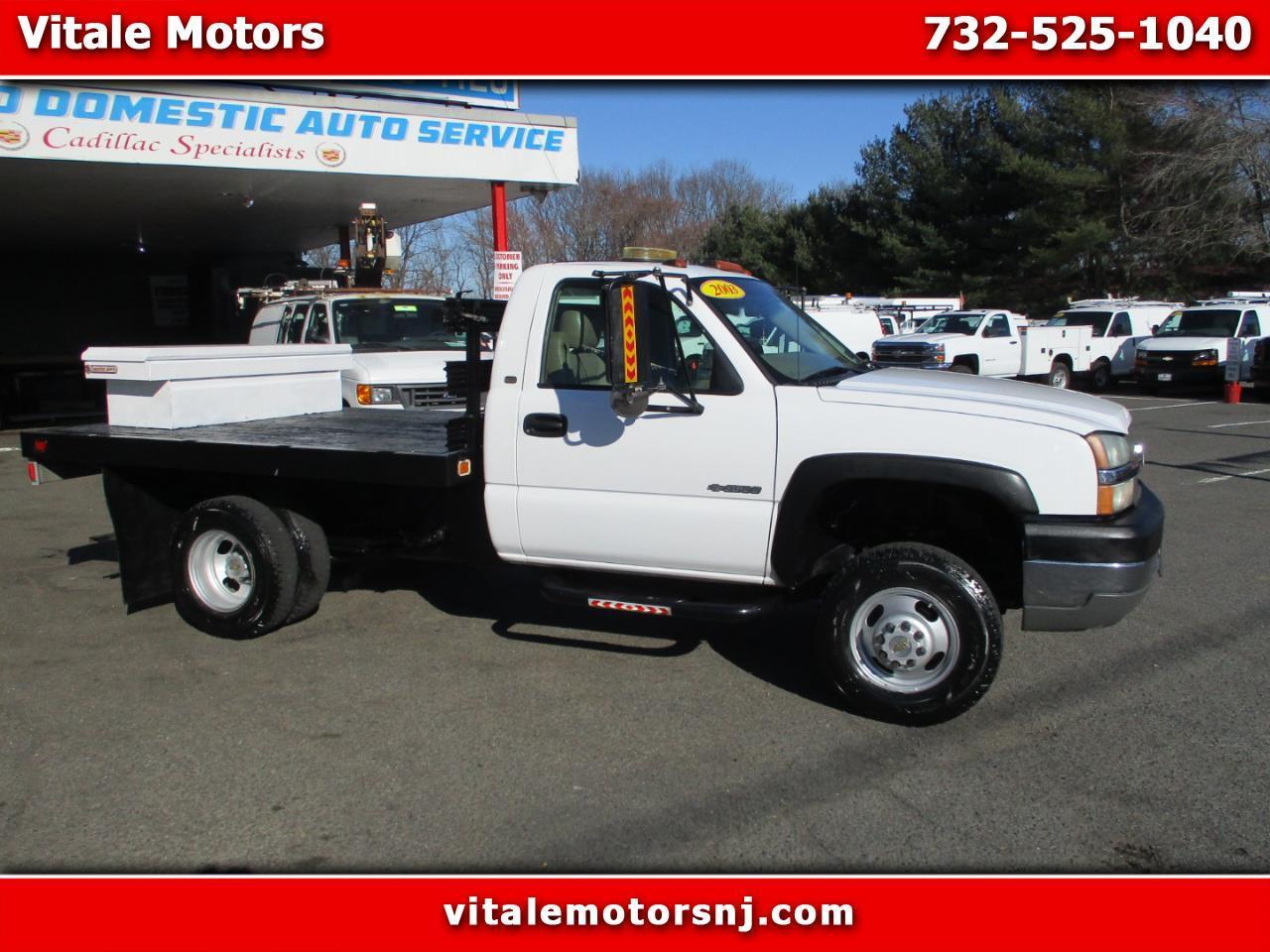 Used 2003 Chevrolet Silverado 3500 9 FOOT FLAT DECK 4X4 RACK TRUCK for