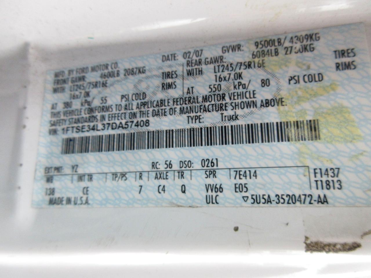 Ford Econoline Cargo Van  2007