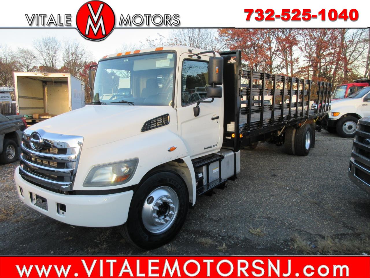 2015 Hino Conventional Cab NO CDL, STAKE BED, FLATBED TRUCK