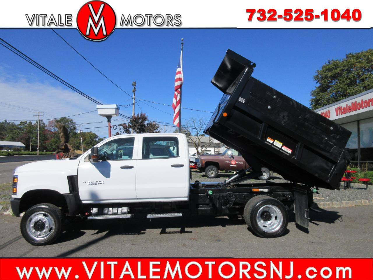 2019 Chevrolet Silverado Medium Duty CREW, DIESEL, 4X4 DUMP TRUCK