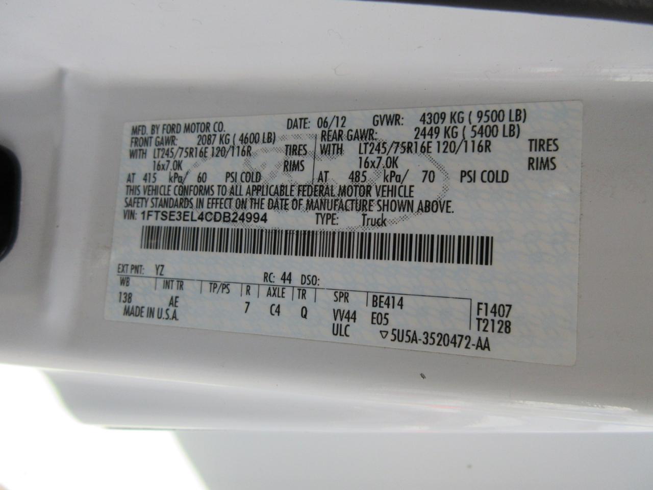 Ford Econoline  2012