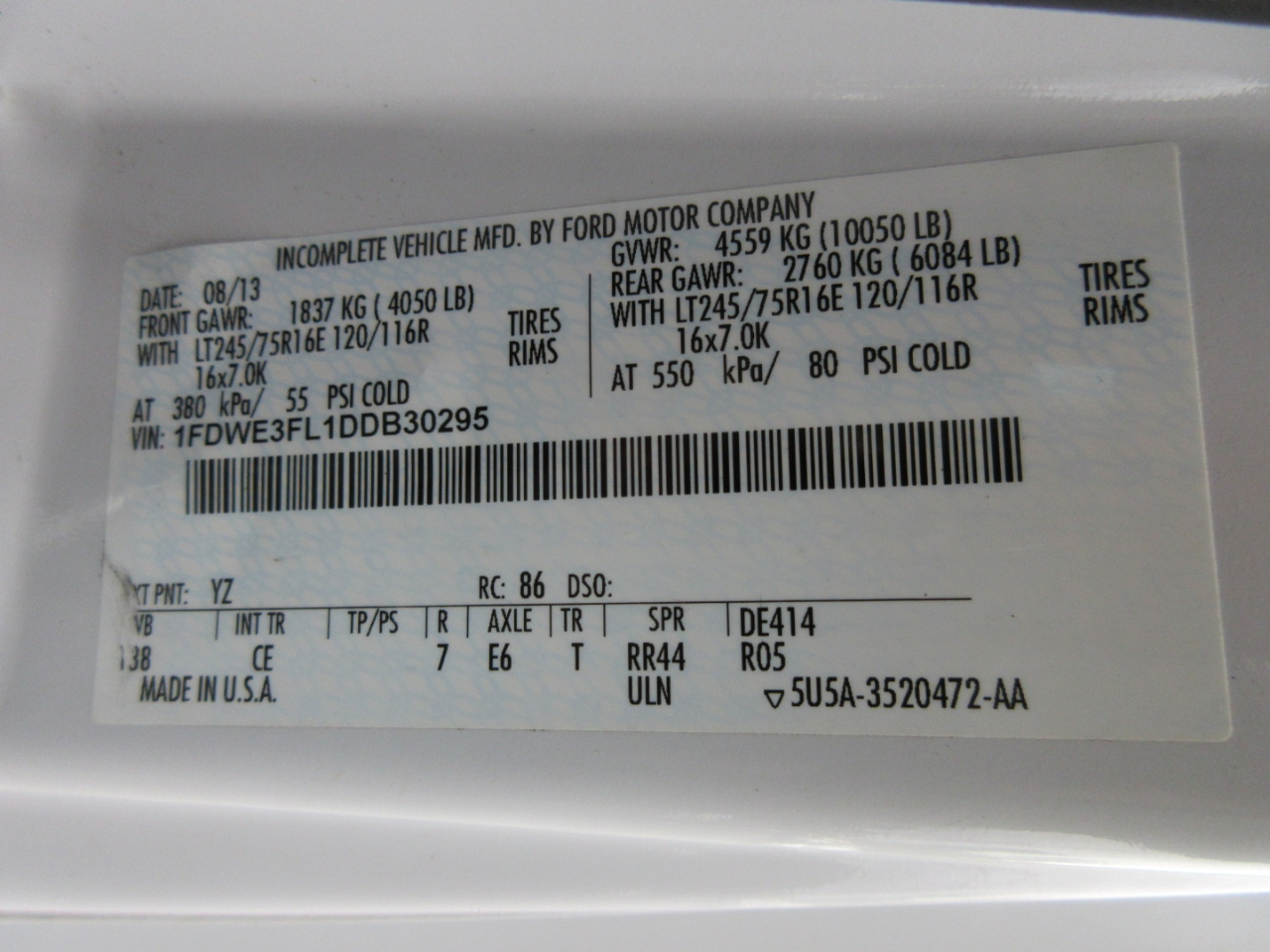 Ford Econoline  2013