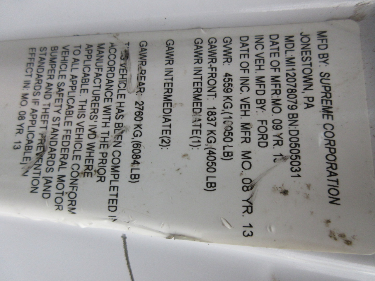 Ford Econoline  2013