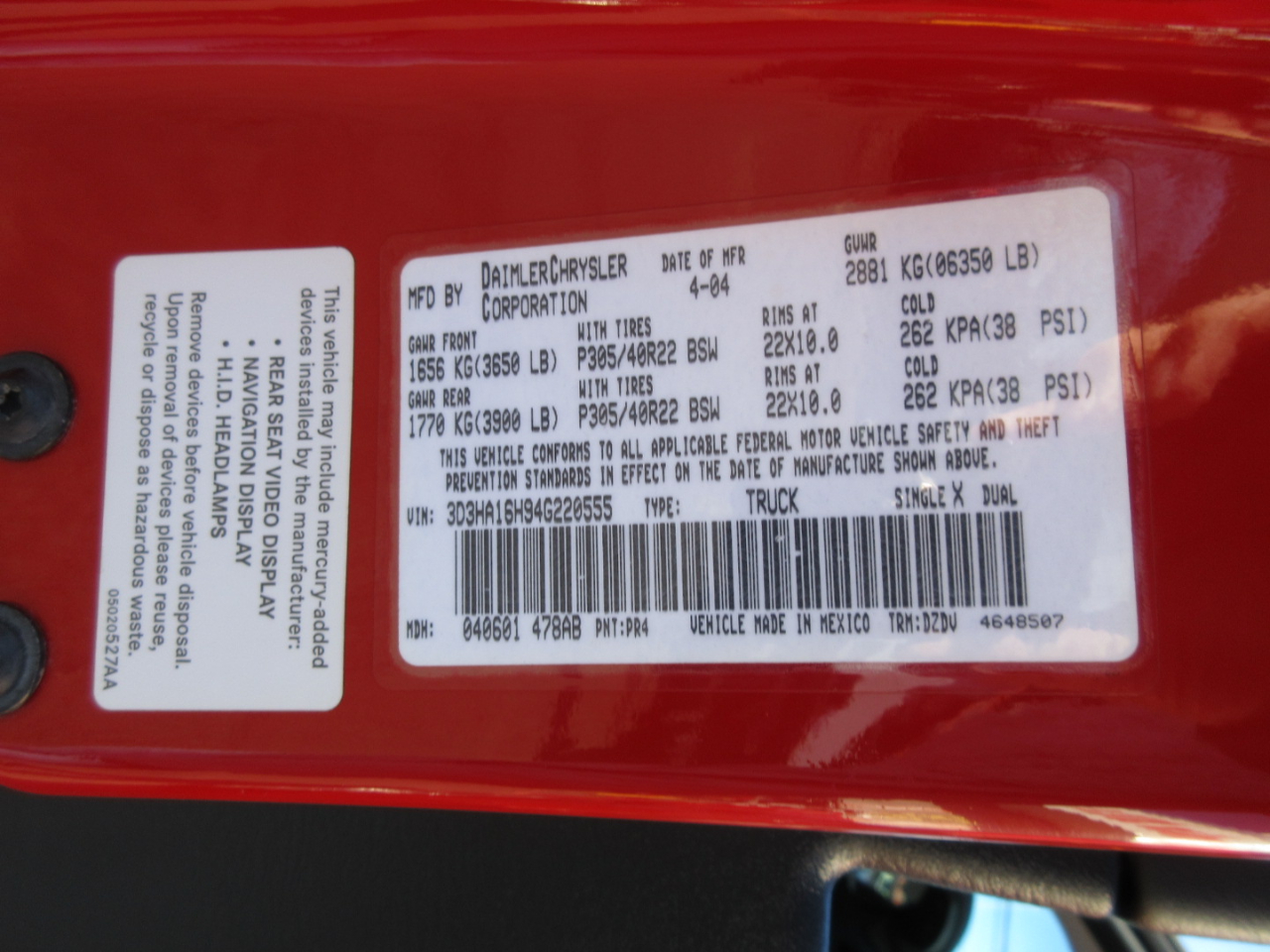 Dodge Ram 1500  2004