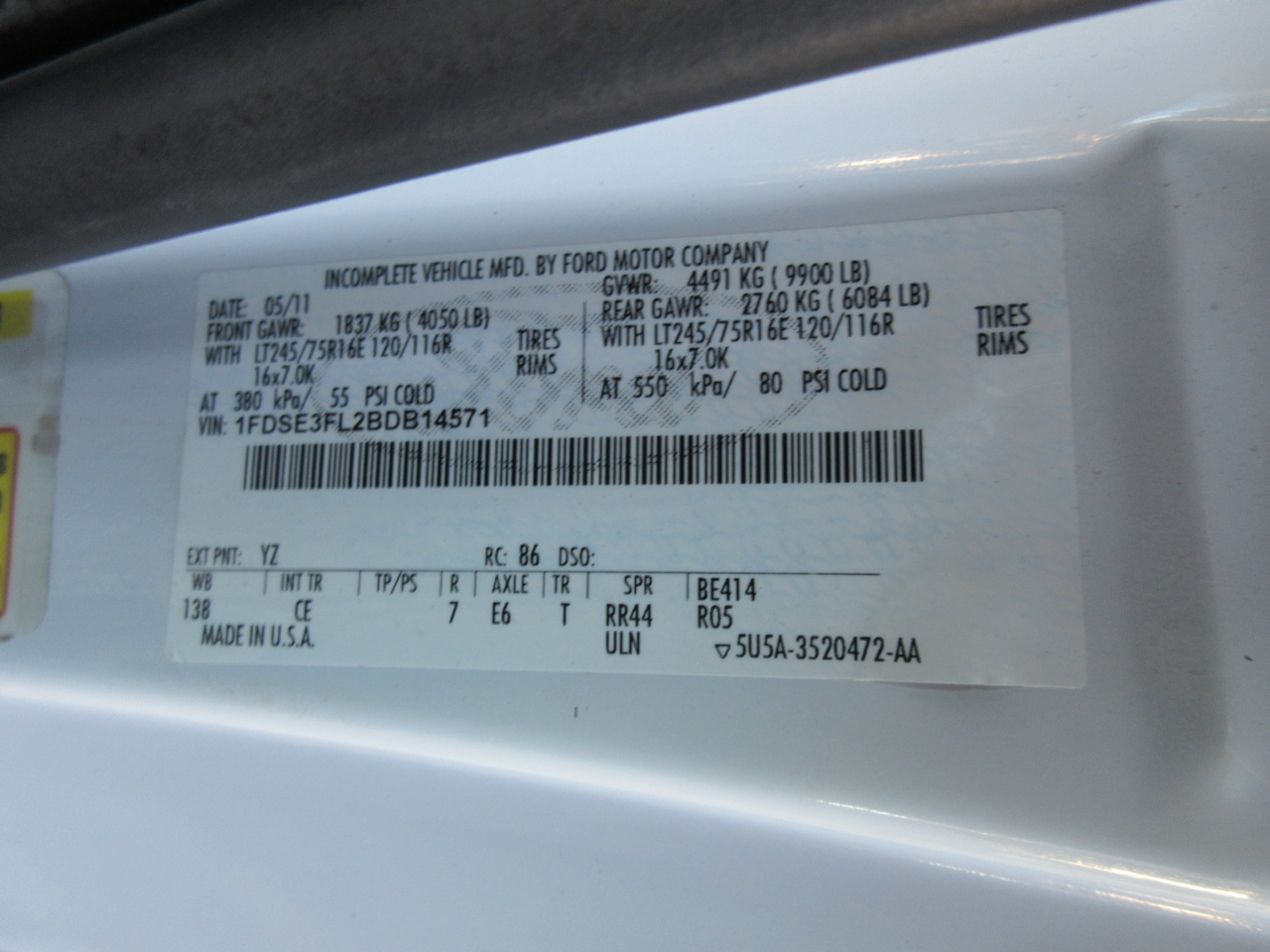 Ford Econoline  2011