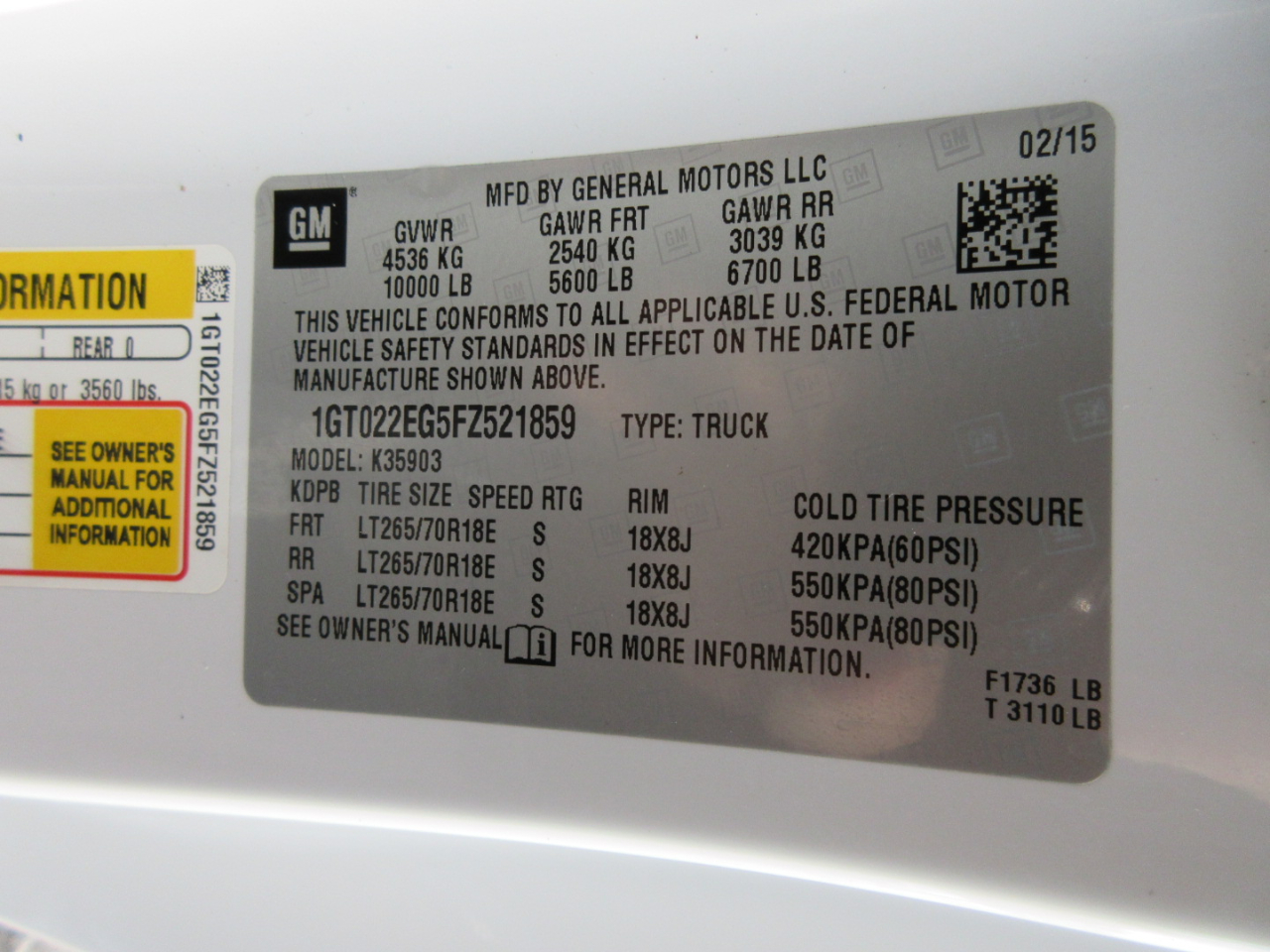 GMC Sierra 3500HD SLE Long Box 4WD 2015