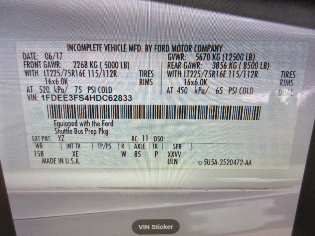 Ford Econoline  2017