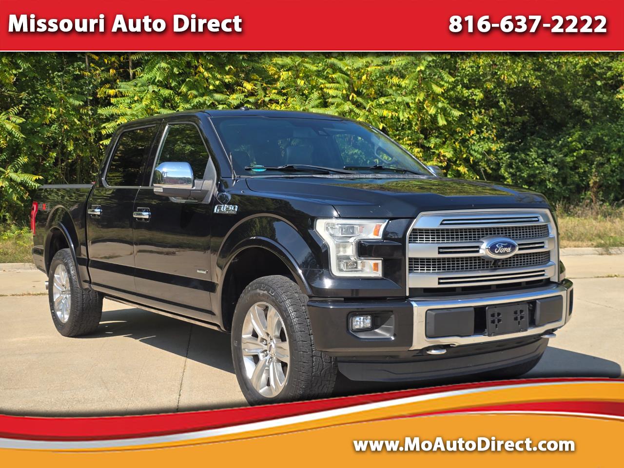 Ford F-150 Platinum SuperCrew 5.5-ft. Bed 4WD 2016 Ford F-150 Platinum SuperCrew 5.5-ft. Bed 4WD 2016