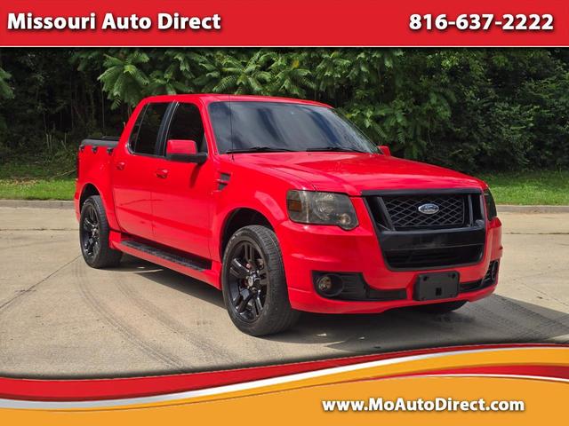 Red 2008 Ford Explorer Sport Trac Pickup Truck All-Wheel Drive Automatic