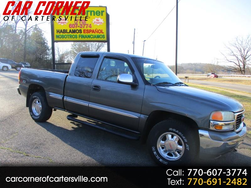 Used 2002 Gmc Sierra 1500 Slt Ext Cab 4x4 For Sale In Cartersville Ga 30121 Car Corner Of Cartersville