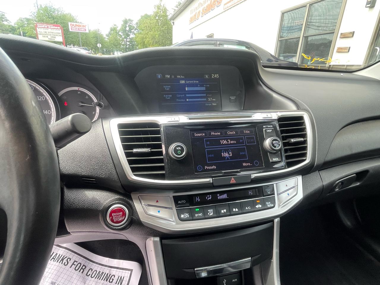 Honda Accord Sedan 4dr I4 CVT EX-L 2015