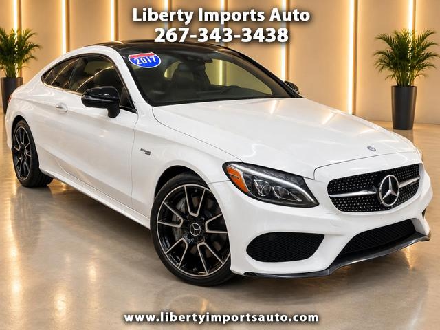 White 2017 Mercedes-Benz C-Class Coupe All-Wheel Drive Automatic