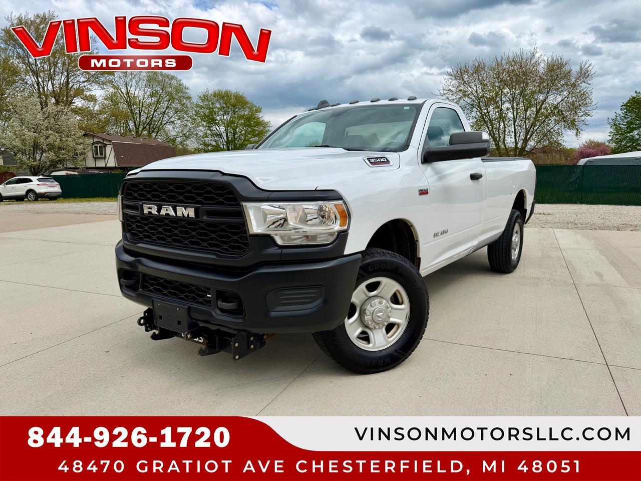 2019 RAM 3500 Tradesman 4x4 Reg Cab 8' Box