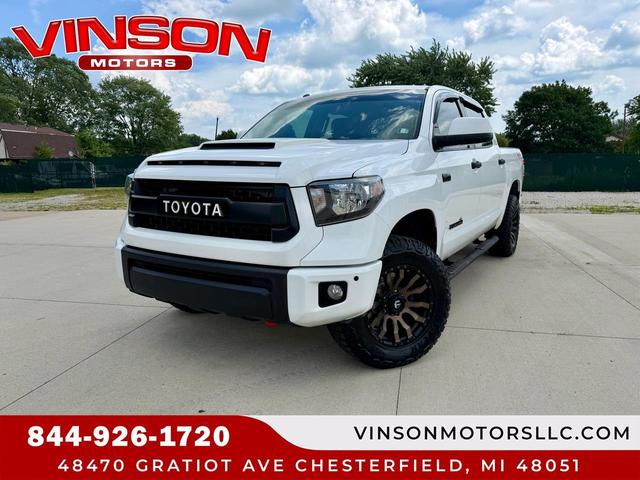 White 2016 Toyota Tundra Pickup Truck Four-Wheel Drive Automatic