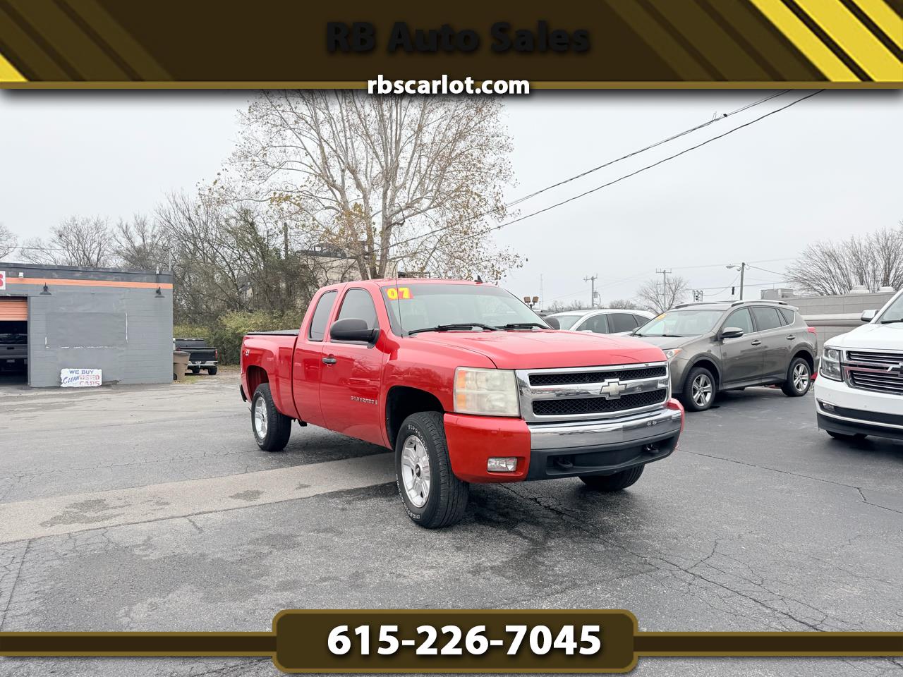 2007 Chevrolet Silverado 1500 4WD Ext Cab 143.5" LT w/1LT