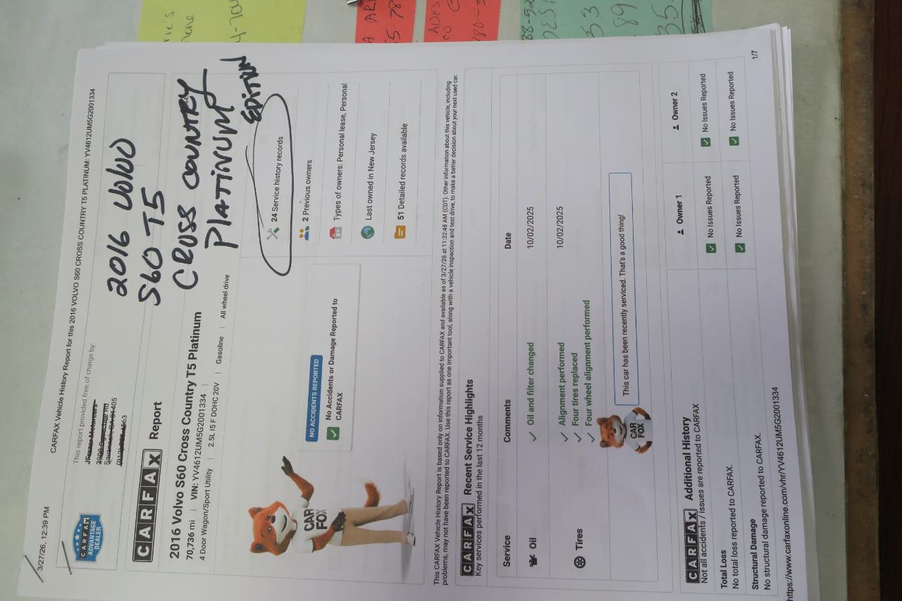 Volvo V60 Cross Country T5 Platinum 2016