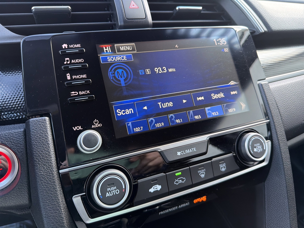 Honda Civic Sedan Sport Manual 2019