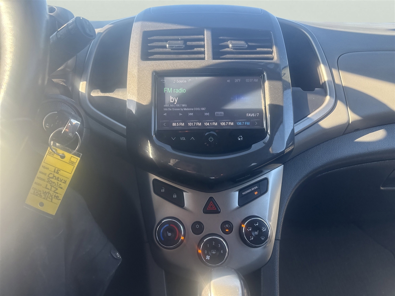 Chevrolet Sonic 5dr HB Auto LTZ 2015