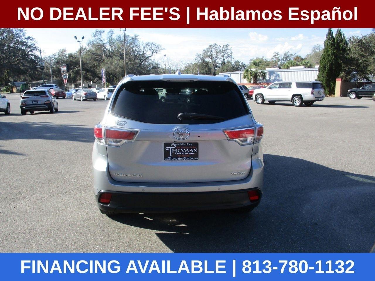 Toyota Highlander Limited FWD V6 2015