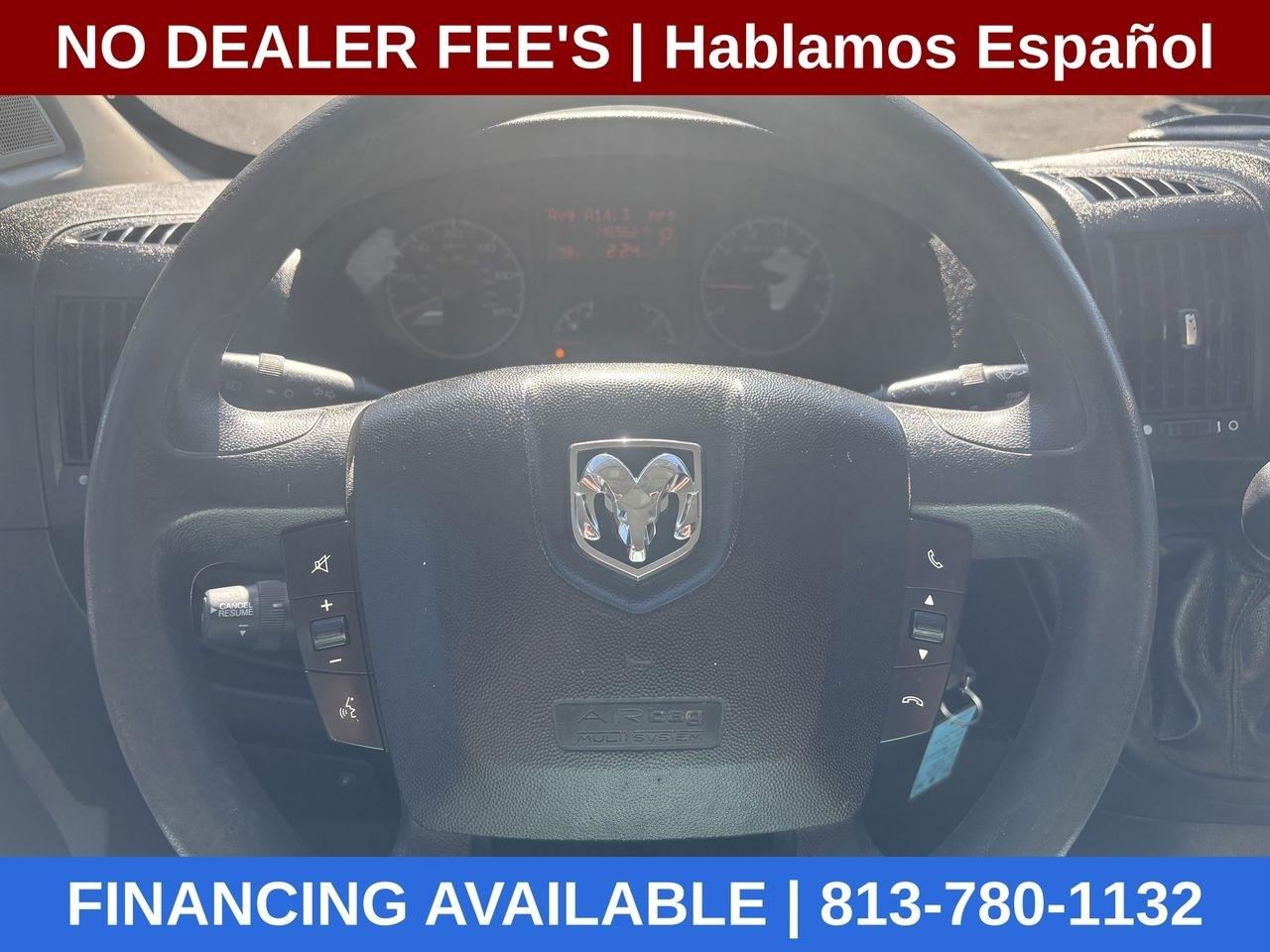 RAM Promaster 2500 High Roof Tradesman 159-in. WB 2018