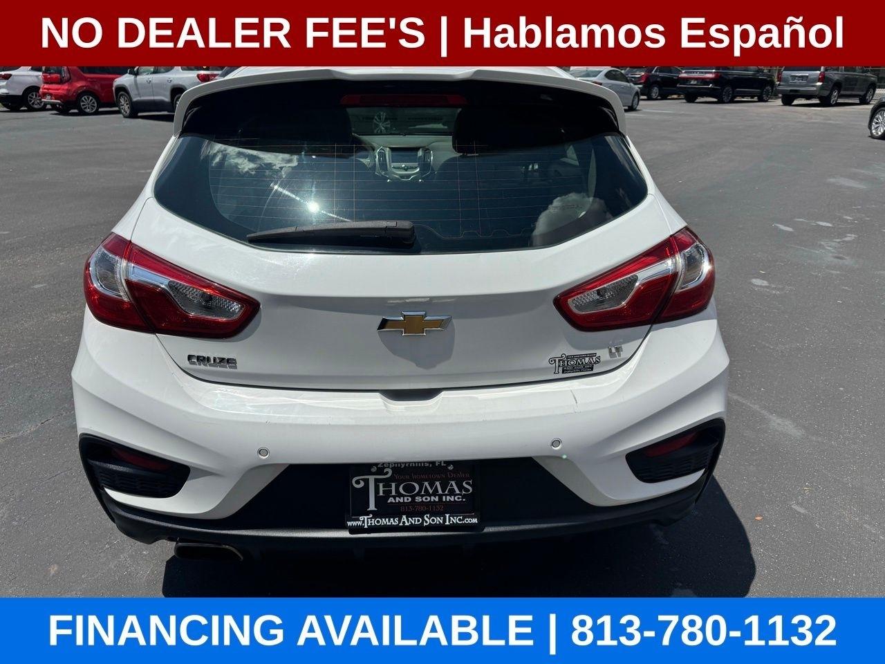Chevrolet Cruze LT Auto Hatchback 2017