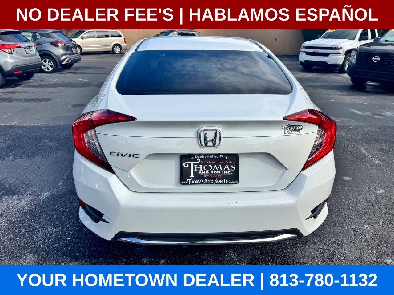 Honda Civic LX Honda Sensing Sedan CVT 2019