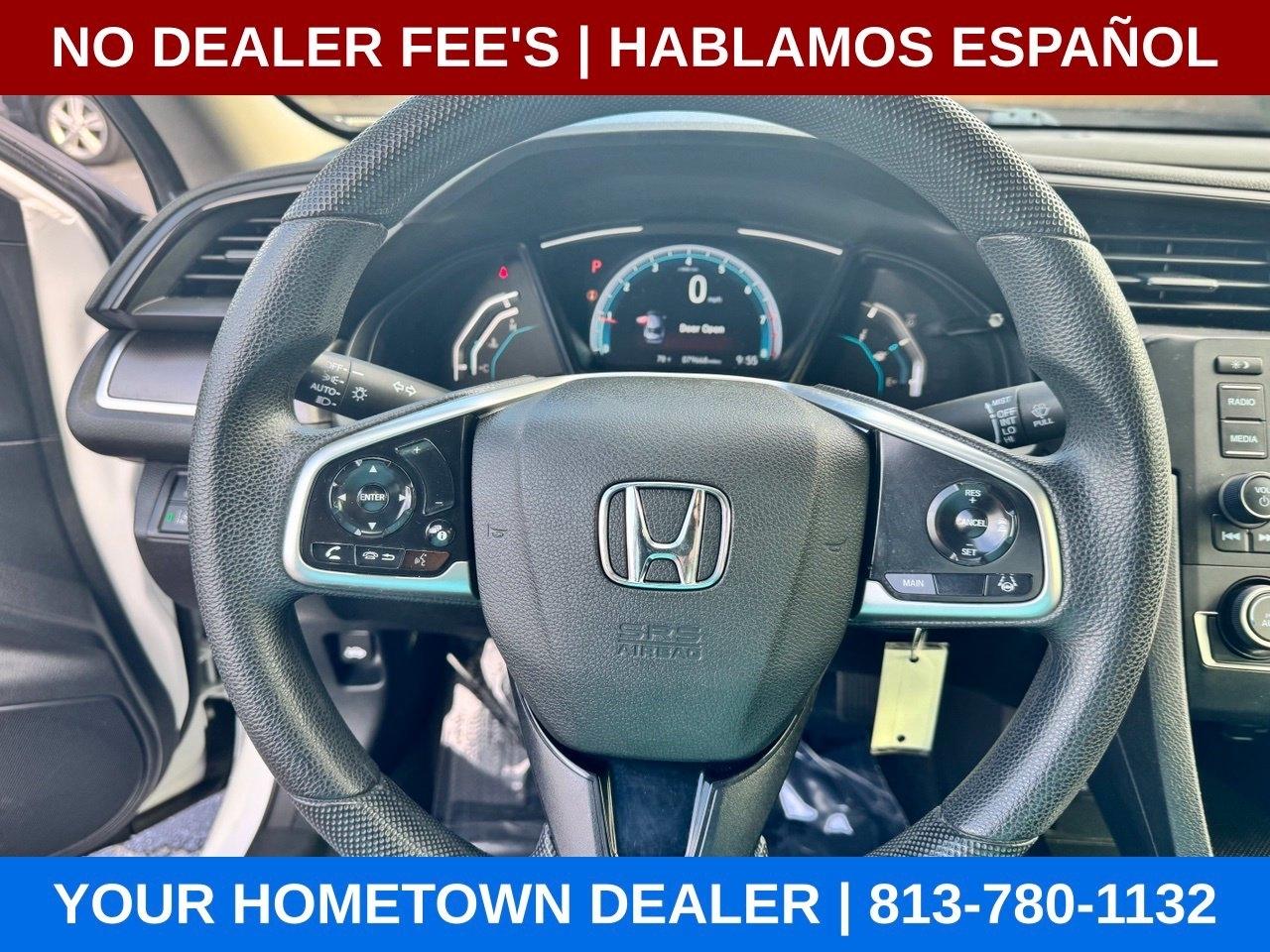 Honda Civic LX Honda Sensing Sedan CVT 2019