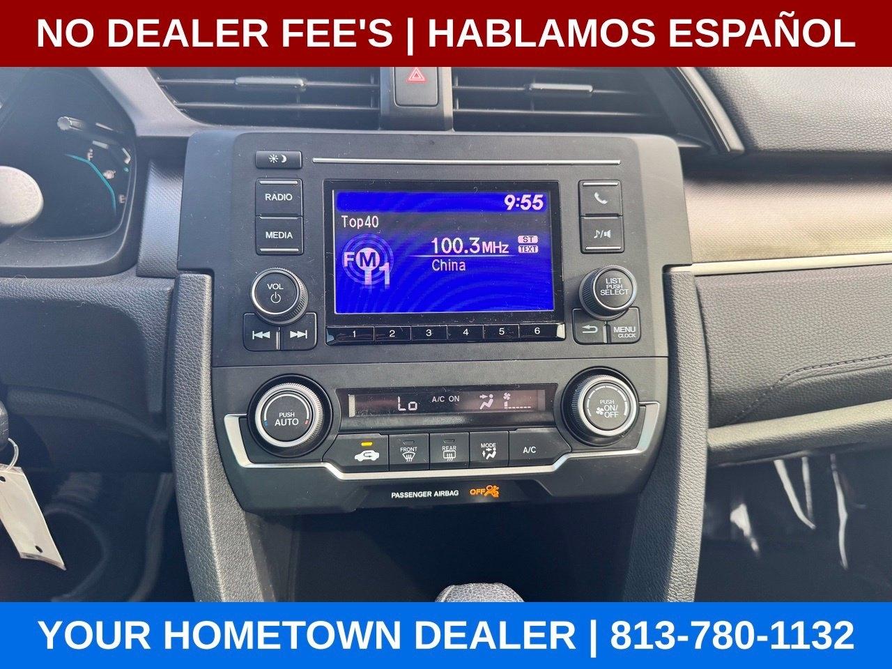 Honda Civic LX Honda Sensing Sedan CVT 2019