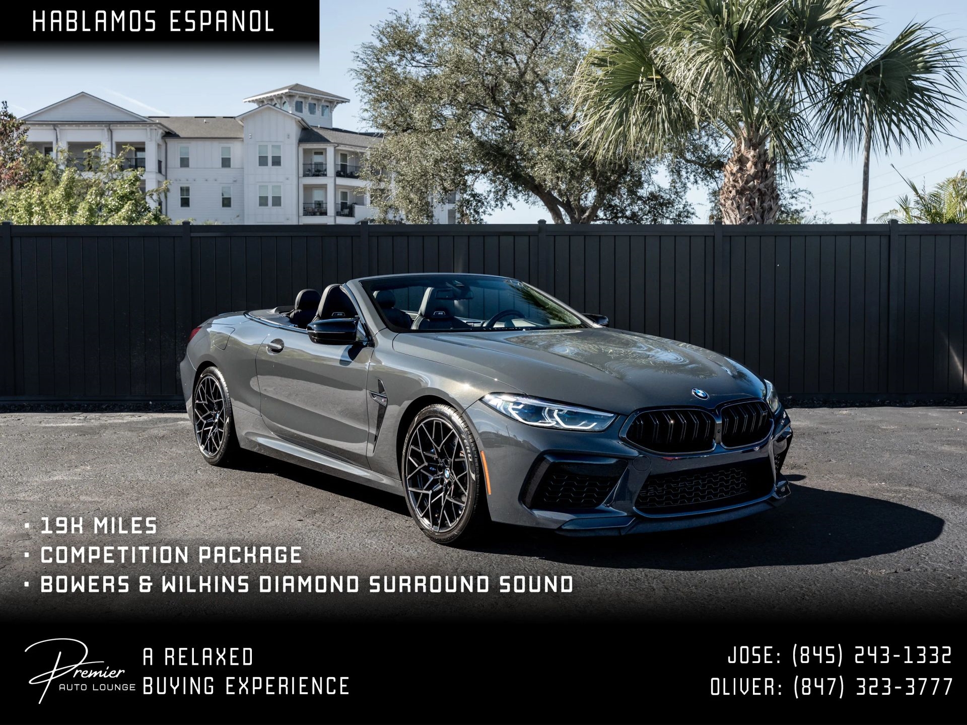 2022 BMW M8 Competition Convertible 2D