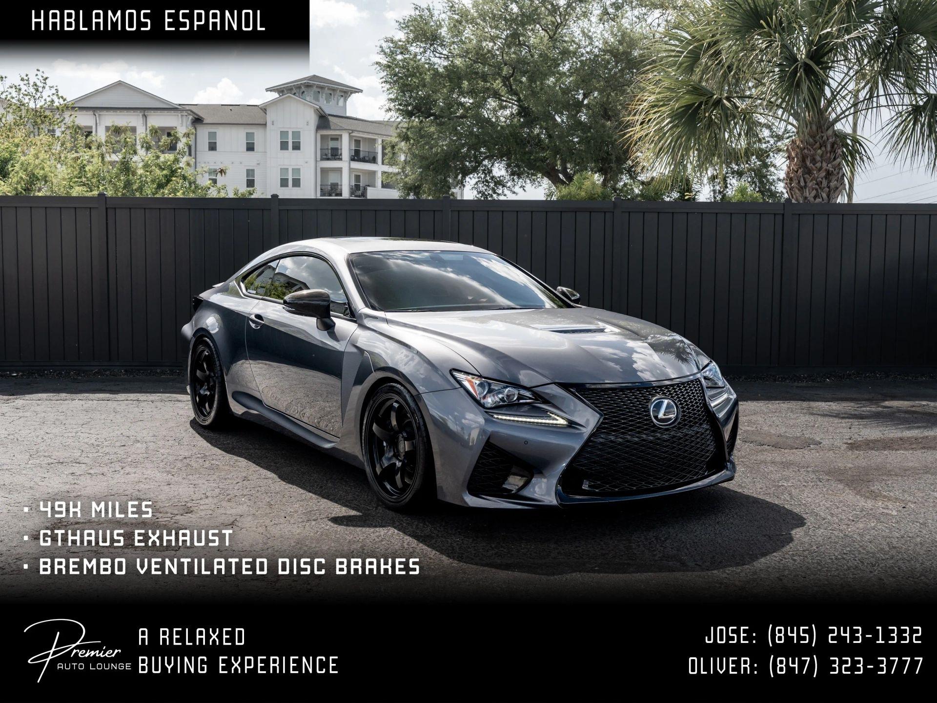 2017 Lexus RC F RC F Coupe 2D