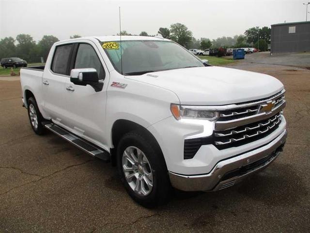 White 2023 Chevrolet Silverado 1500 Pickup Truck Four-Wheel Drive Automatic