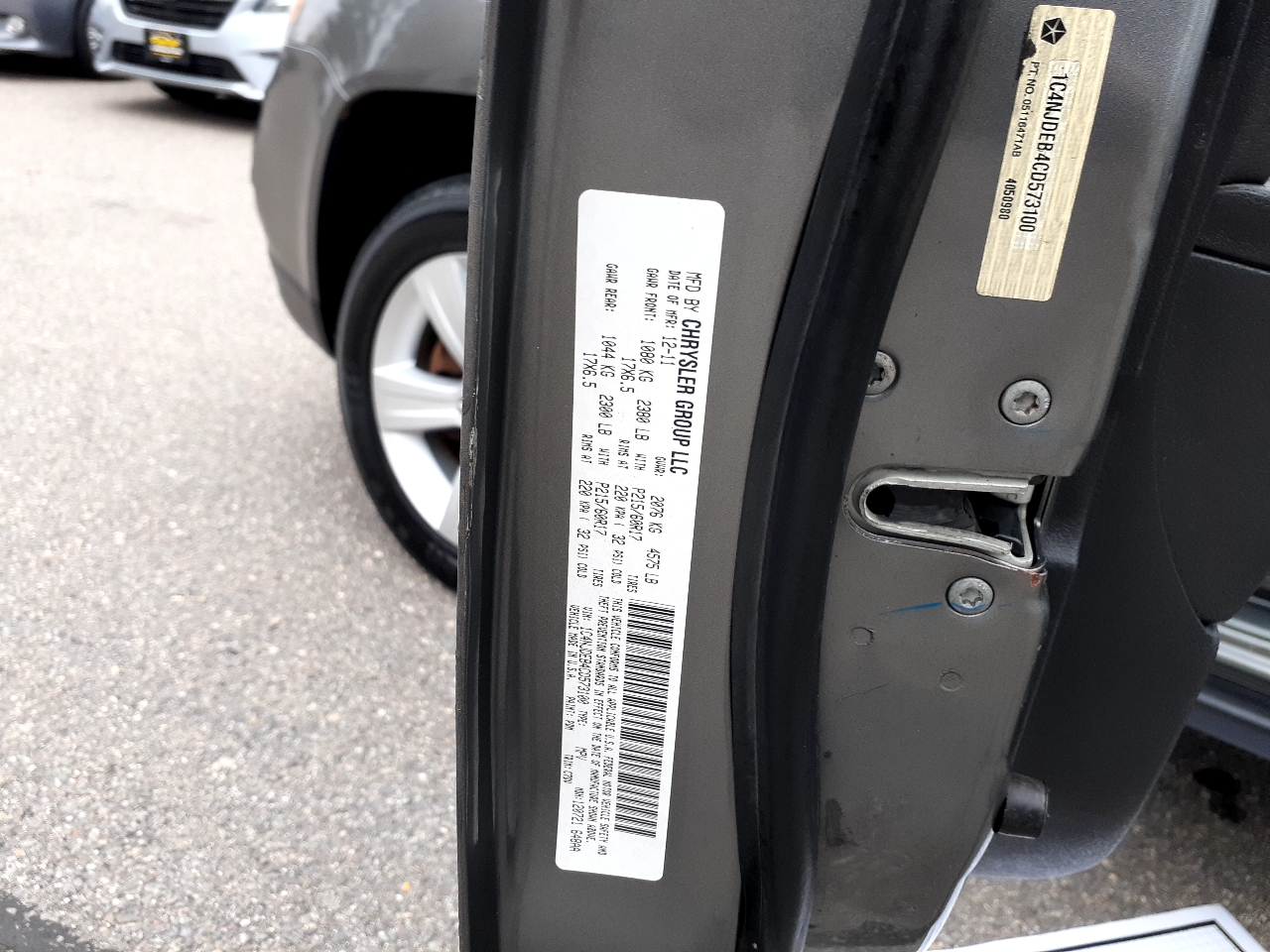 Jeep Compass 4WD 4dr Latitude 2012 Jeep Compass 4WD 4dr Latitude 2012