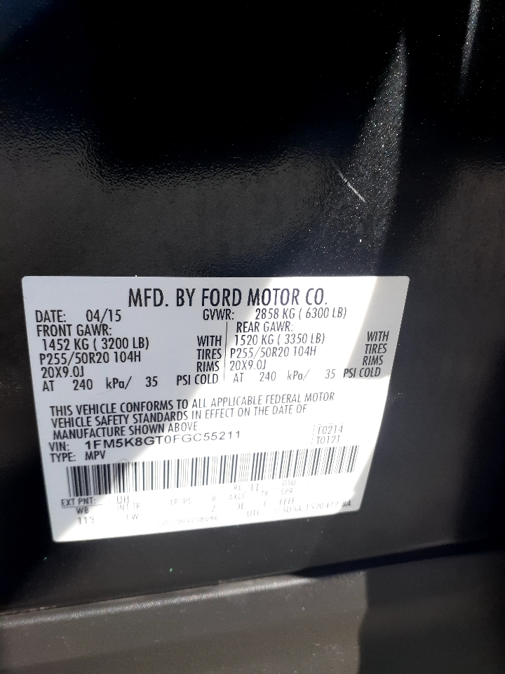 Ford Explorer 4WD 4dr Sport 2015