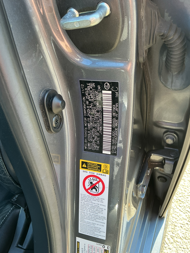 Lexus ES 350 4dr Sdn 2013