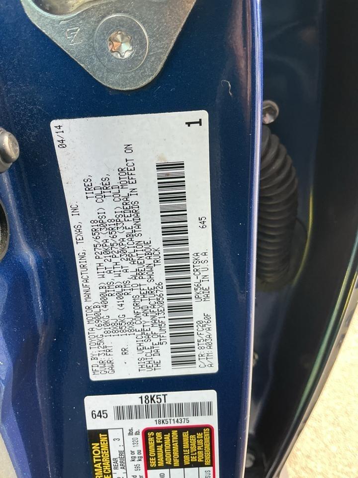 Toyota Tundra 4WD Truck Double Cab 4.6L V8 6-Spd AT SR5 (Natl) 2014