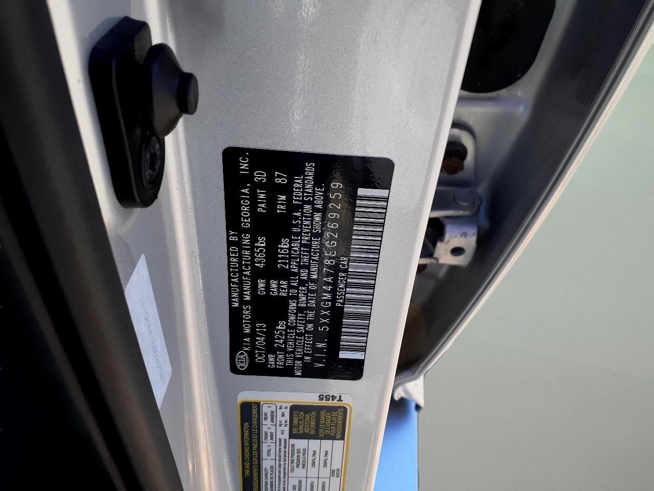 Kia Optima 4dr Sdn LX 2014